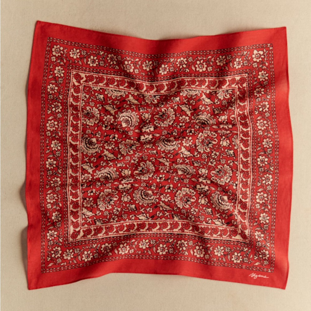 Sezane Gaston Red Scarf